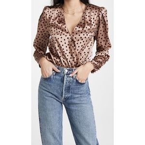 L'agence Brenda Puff Sleeve Bodysuit